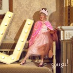 Kostium różowa peleryna z cekinami Laurence / Souza!