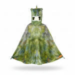 Kostium peleryna z kapturem - maską zielony dinozaur T-rex, 4-7 lat / Souza!