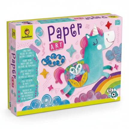 PAPER ART - zestaw kreatywny z JEDNOROŻCAMI - sztuka zdobienia papierem / Luddatica