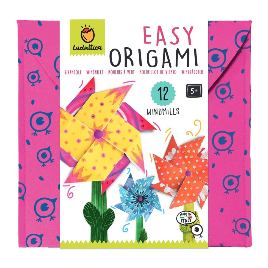 EASY ORIGAMI - zestaw kreatywny - WIATRACZKI / Ludattica