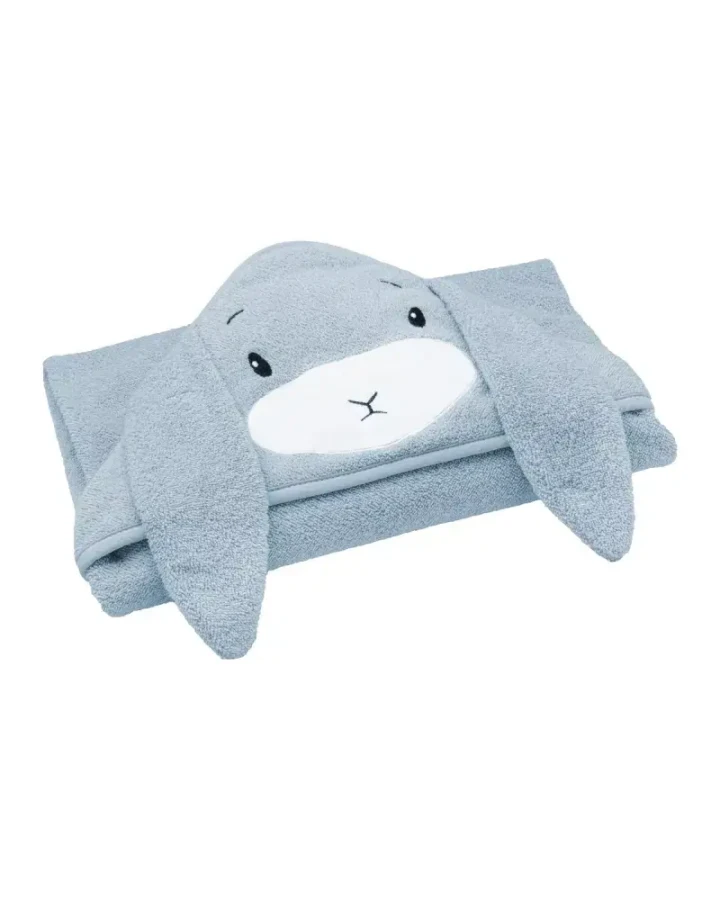 Ręcznik z kapturkiem Królik Effik - błękitny / Effiki