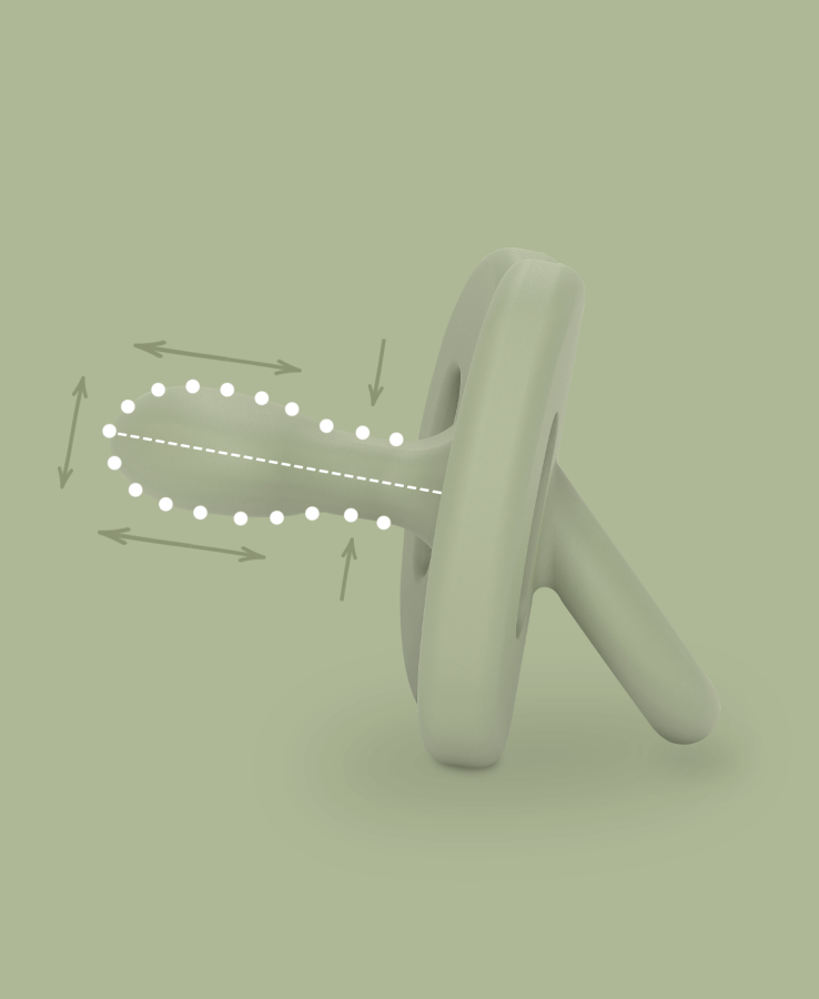 Smoczek 100% silikonowy fizjologiczny SX Pro Colour Essence - zielony / Suavinex