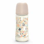 Butelka 360 ml ze smoczkiem fizjologicznym SX Pro o szybkim przepływie - różowa liberty Wonderland / Suavinex