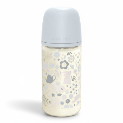 Butelka szklana SX PRO średni przepływ 240ml niebieska liberty Wonderland / Suavinex