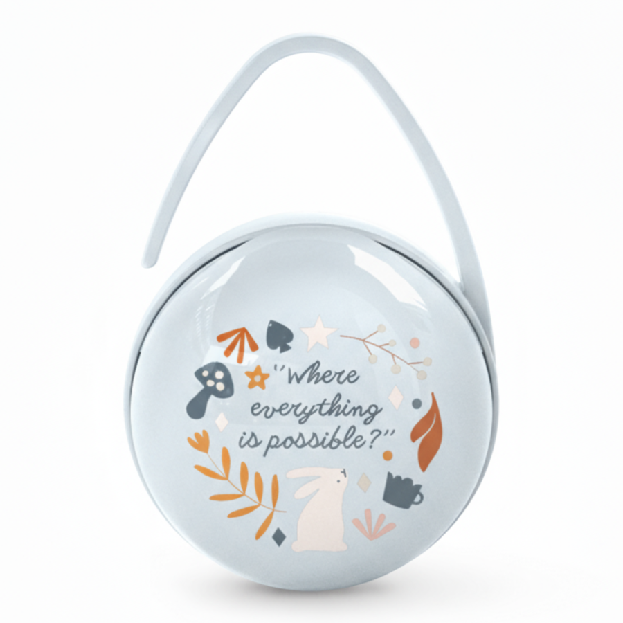 Podwójne etui na smoczki Wonderland - niebieskie / Suavinex