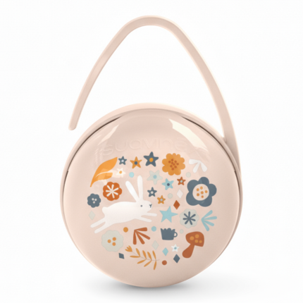 Podwójne etui na smoczki Wonderland - różowe / Suavinex