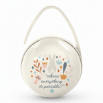 Podwójne etui na smoczki Wonderland - beżowe / Suavinex