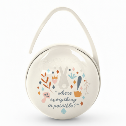 Podwójne etui na smoczki Wonderland - beżowe / Suavinex