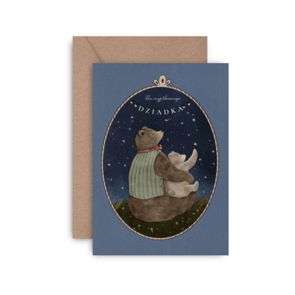 Kartka dla wyjątkowego Dziadka – Grandpa Bear / Mommy Planner