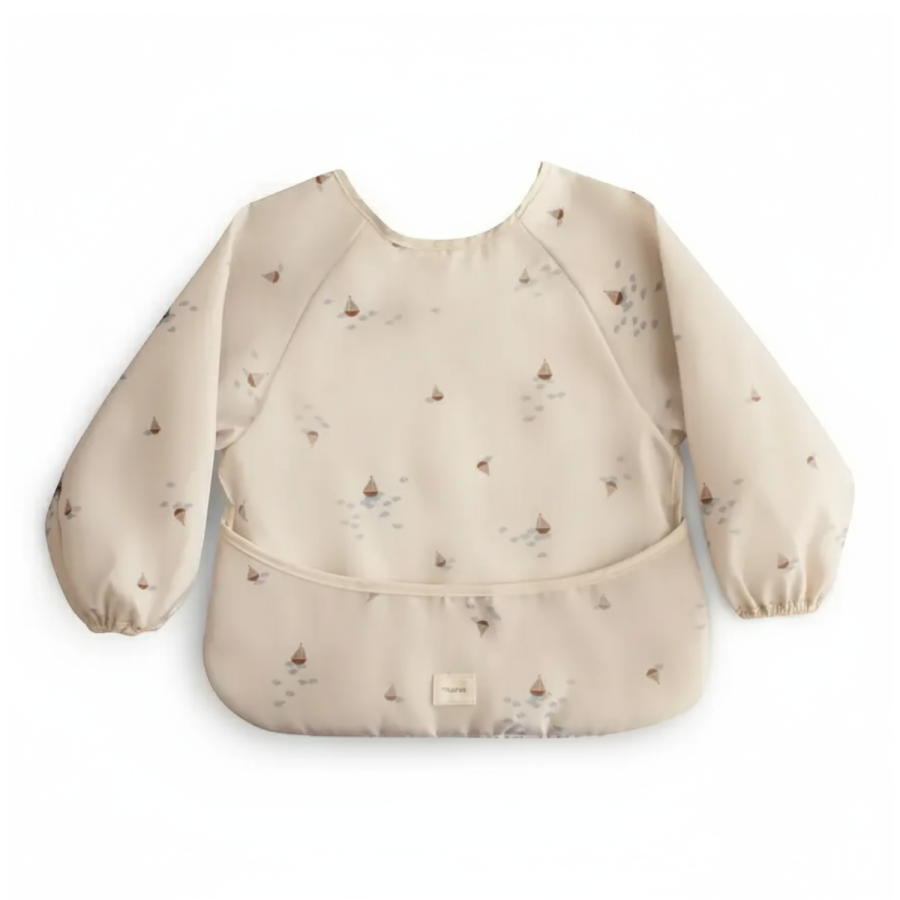 Śliniak z długim rękawem – Boats / Mushie