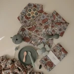 Śliniak z długim rękawem – Retro Flowers / Mushie