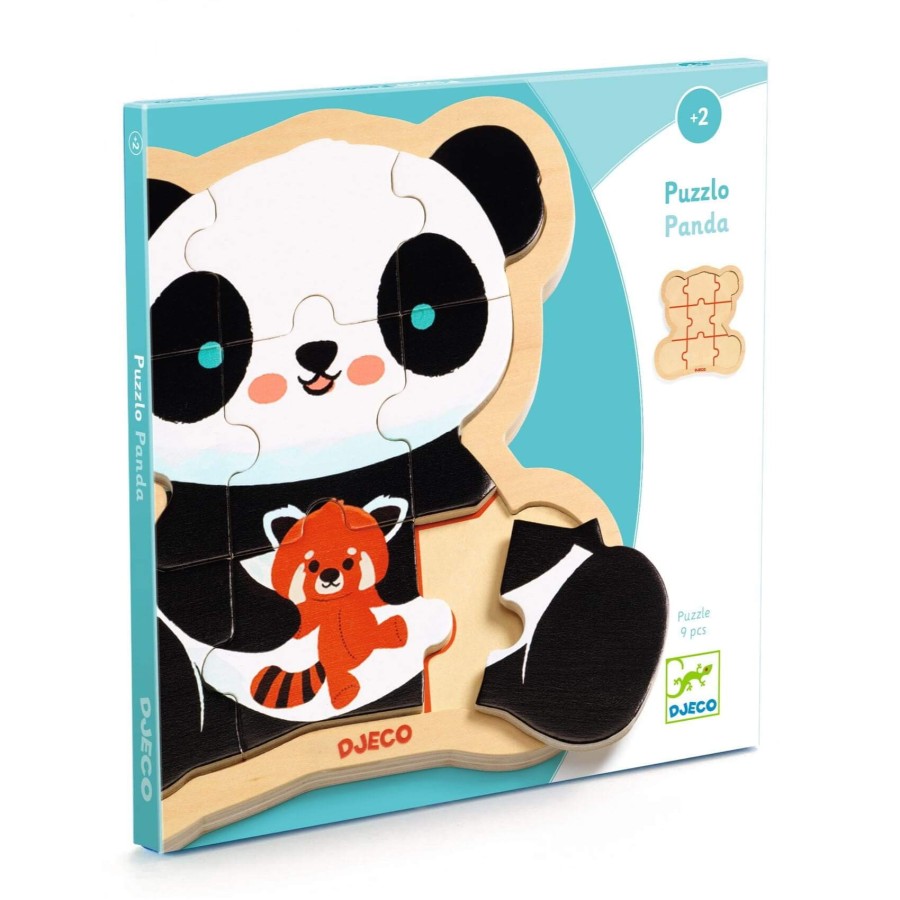 Drewniane puzzle w ramce PANDA / Djeco