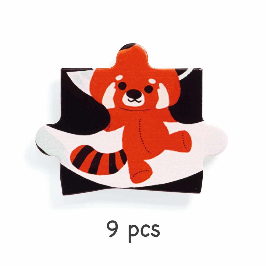Drewniane puzzle w ramce PANDA / Djeco