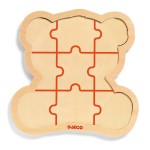 Drewniane puzzle w ramce PANDA / Djeco