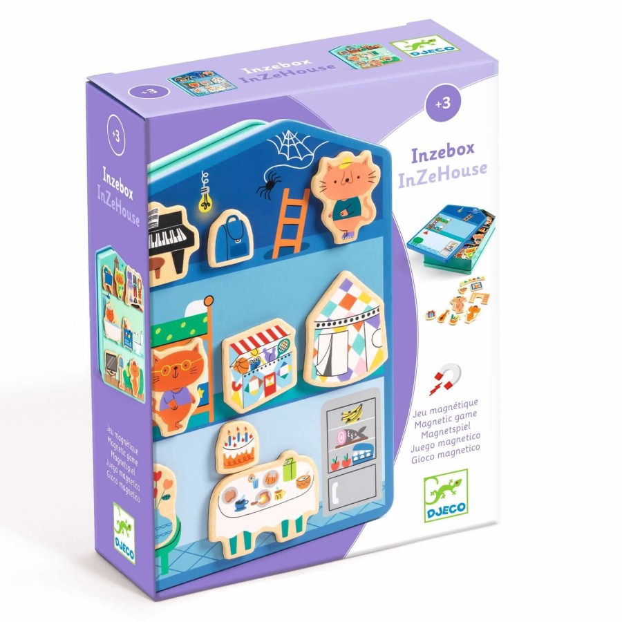 Magnetyczne puzzle DOMEK KOTKÓW / Djeco