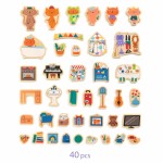 Magnetyczne puzzle DOMEK KOTKÓW / Djeco