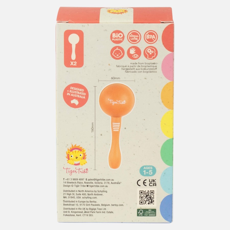 Dziecięce instrumenty - Marakasy / Tiger Tribe