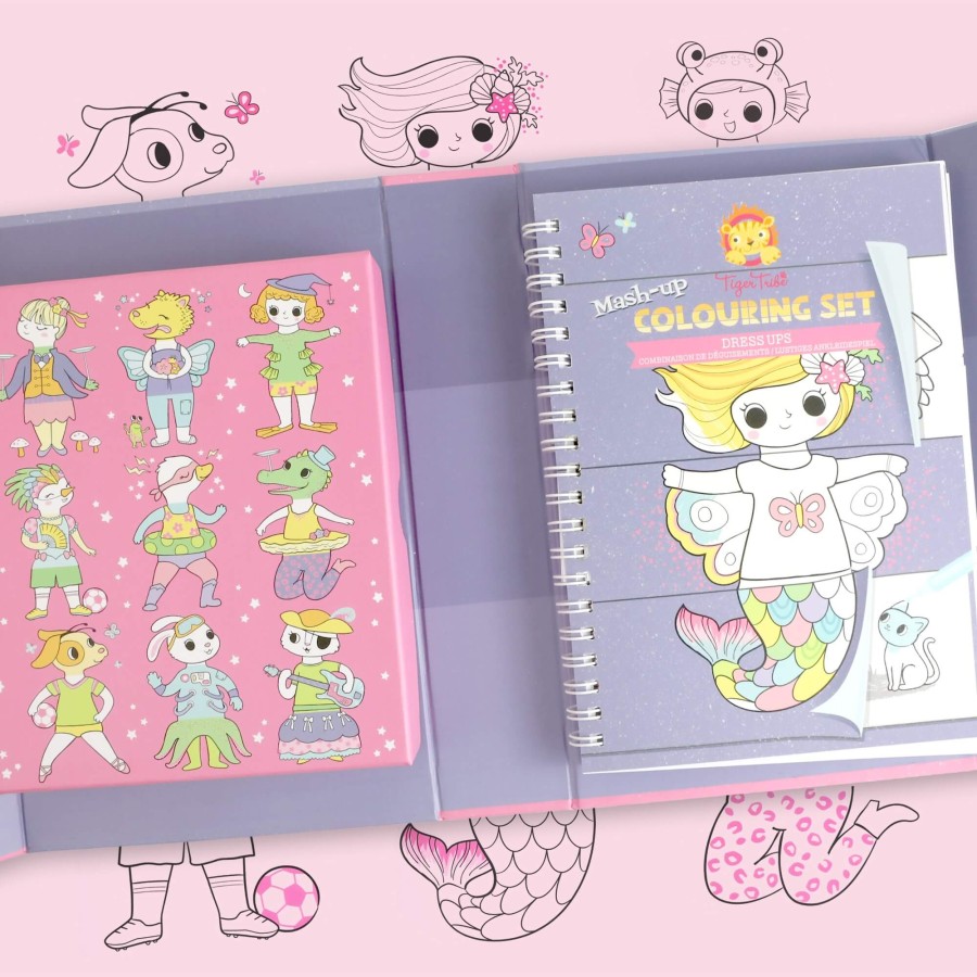 Zestaw kolorowanek - Przebieranki / Tiger Tribe