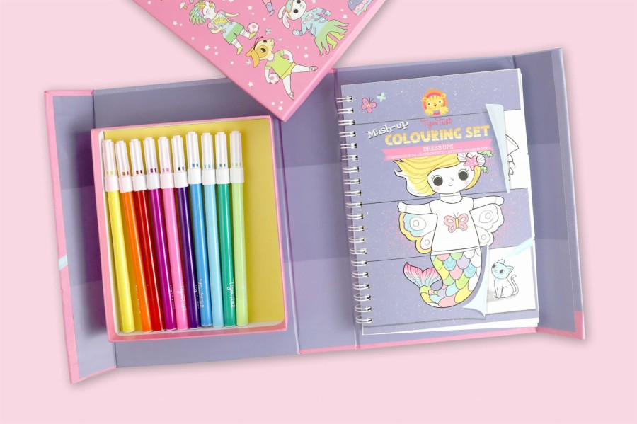 Zestaw kolorowanek - Przebieranki / Tiger Tribe