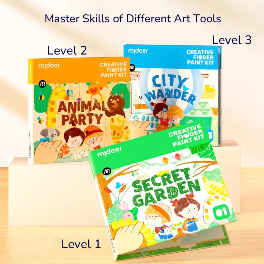 Kreatywny zestaw do malowania palcami - Tajemniczy ogród / Mideer
