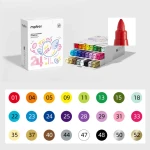 Markery akrylowe z okrągłą końcówką (24 kolory) / Mideer