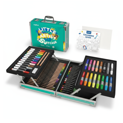 Walizka artystyczna - zielona / Mideer