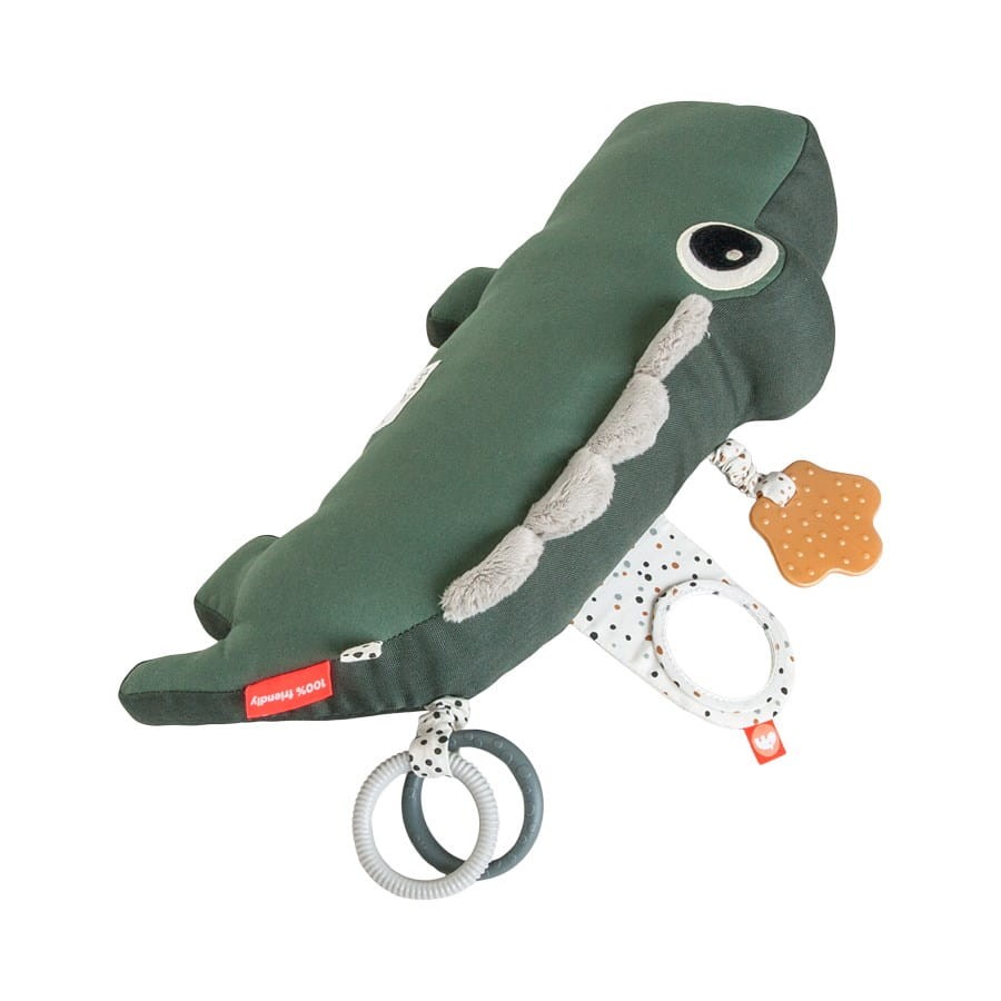 Poduszka z zabawkami Croco green / Done by deer