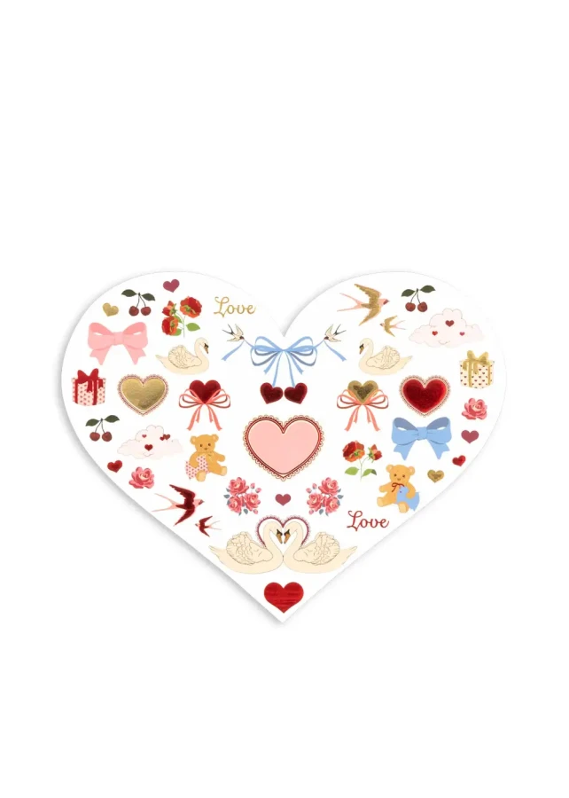 Tatuaże walentynkowe - czerwone / Konges slojd