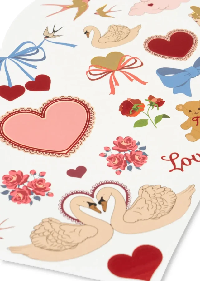 Tatuaże walentynkowe - czerwone / Konges slojd