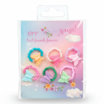 Pierścionki z koralików z motylkiem dla przyjaciółek BFF Dana, zestaw 6 szt. / Souza!