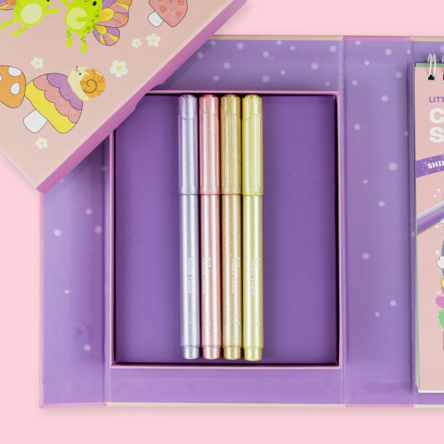 Zestaw błyszczących kolorowanek – Kraina Wróżek / Tiger Tribe