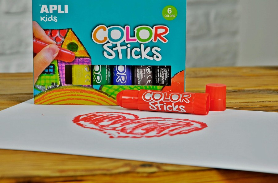 Farby w kredce - 6 kolorów / Apli Kids