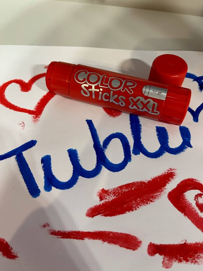 Farby w kredce XXL - 6 kolorów / Apli Kids