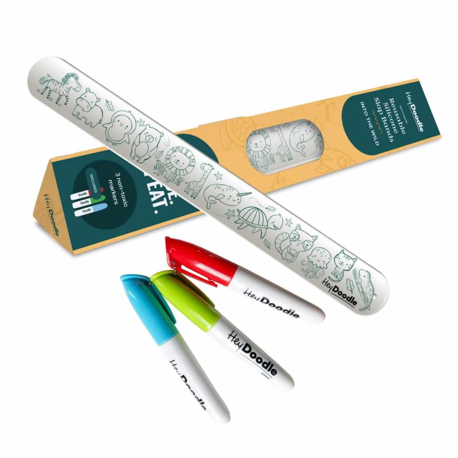 Bransoletka samozaciskowa do kolorowania - Zwierzęta / HeyDoodle