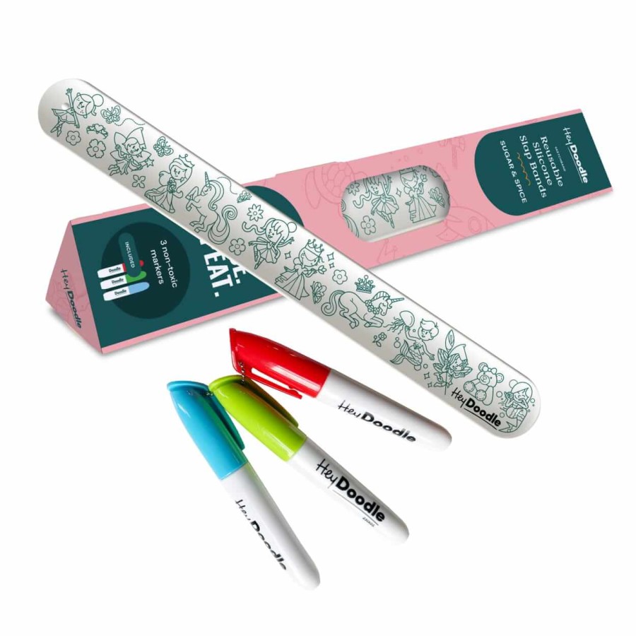 Bransoletka samozaciskowa do kolorowania - Bajkowe Królestwo / HeyDoodle