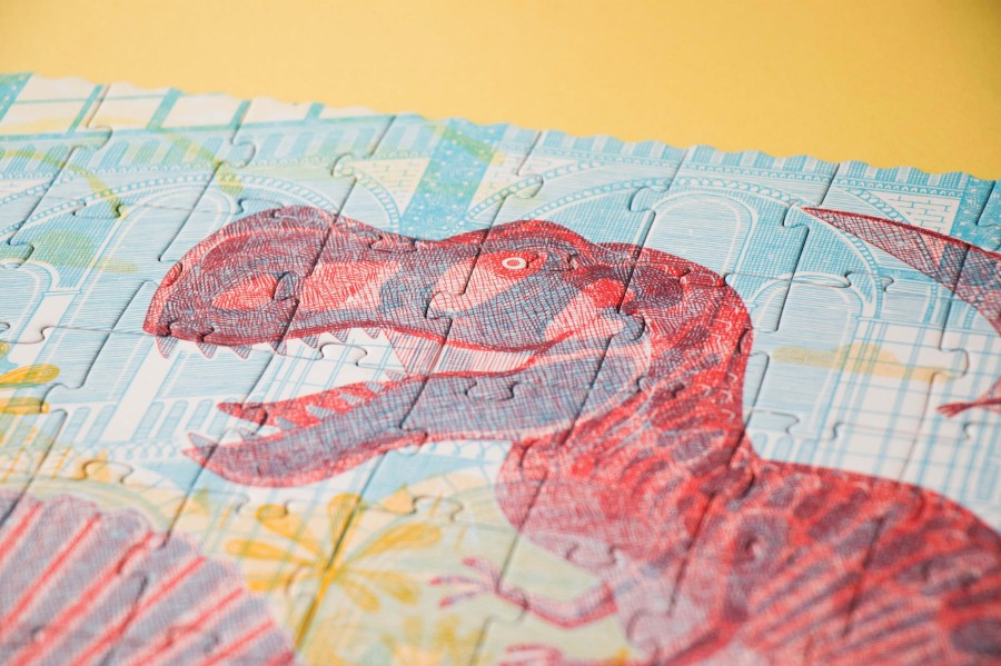 Puzzle z grą obserwacyjną Odkryj Dinozaury / Londji