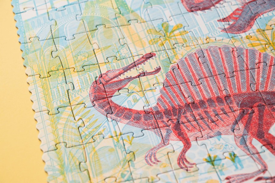 Puzzle z grą obserwacyjną Odkryj Dinozaury / Londji