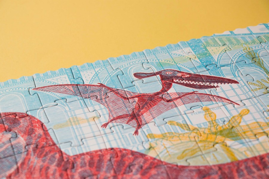 Puzzle z grą obserwacyjną Odkryj Dinozaury / Londji