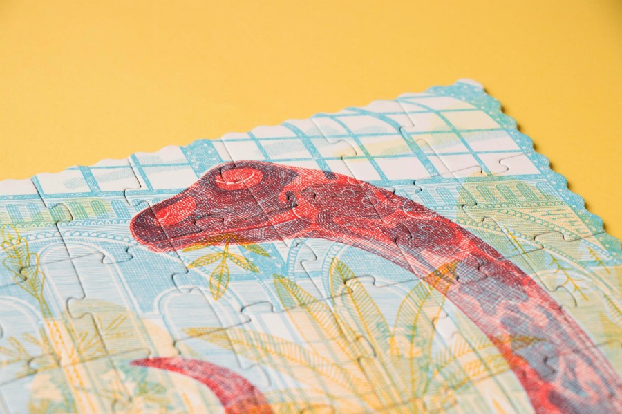 Puzzle z grą obserwacyjną Odkryj Dinozaury / Londji