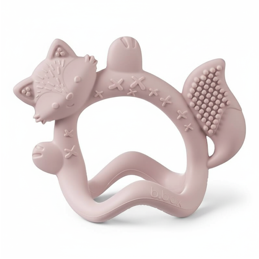 Gryzak silikonowy Lisek - róż / b.box