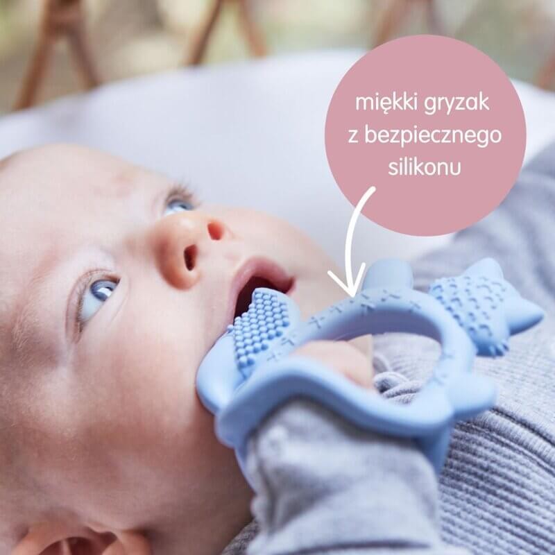 Gryzak silikonowy Lisek - róż / b.box