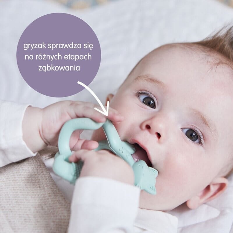 Gryzak silikonowy Lisek - róż / b.box