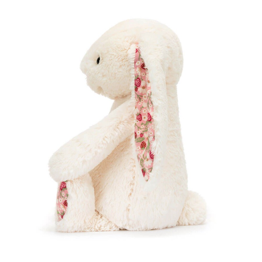 Króliczek z Kwiecistymi Uszami Kremowy „Berry” 18 cm / Jellycat