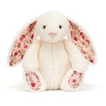 Króliczek z Kwiecistymi Uszami Kremowy „Berry” 18 cm / Jellycat