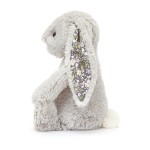 Króliczek z Kwiecistymi Uszami Srebrny „Bloom” 18 cm / Jellycat