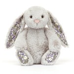 Króliczek z Kwiecistymi Uszami Srebrny „Bloom” 18 cm / Jellycat