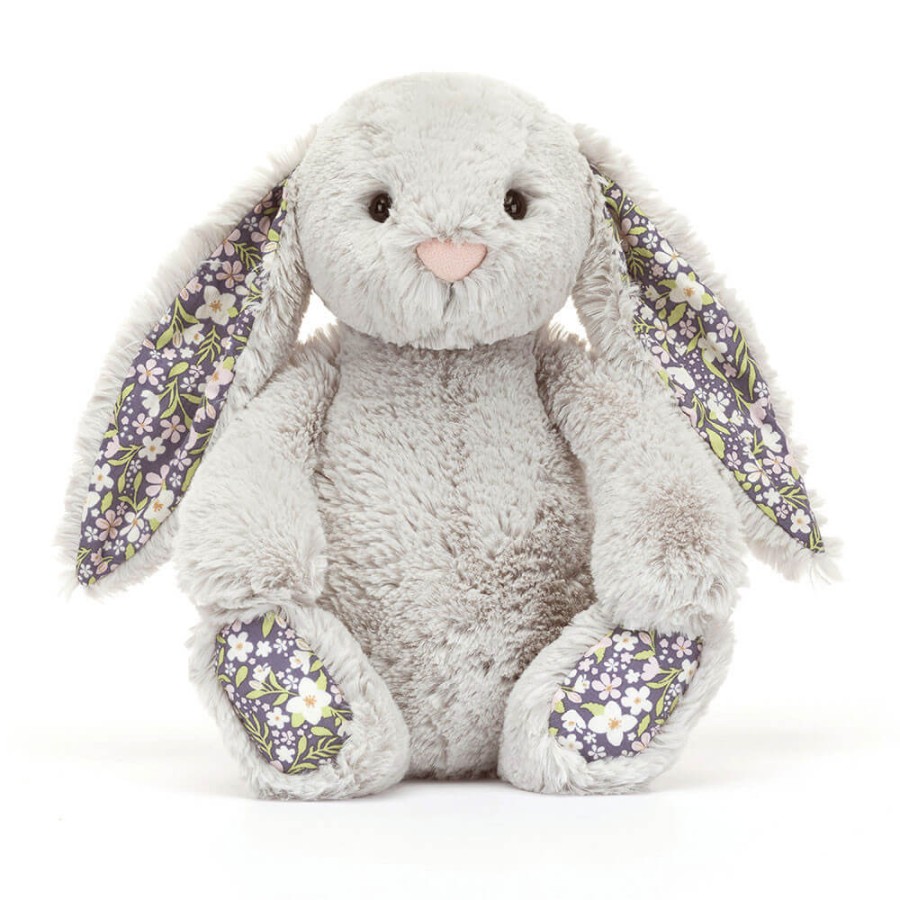Króliczek z Kwiecistymi Uszami Srebrny „Bloom” 18 cm / Jellycat