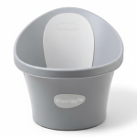 Wanienka z  odpływem i piankowym oparciem - Pebble Grey / Shnuggle Baby