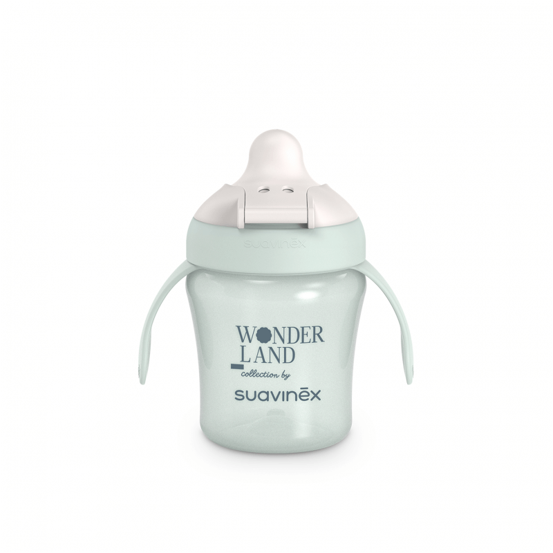 Kubek niekapek do nauki picia Wonderland 200 ml - miętowy / Suavinex