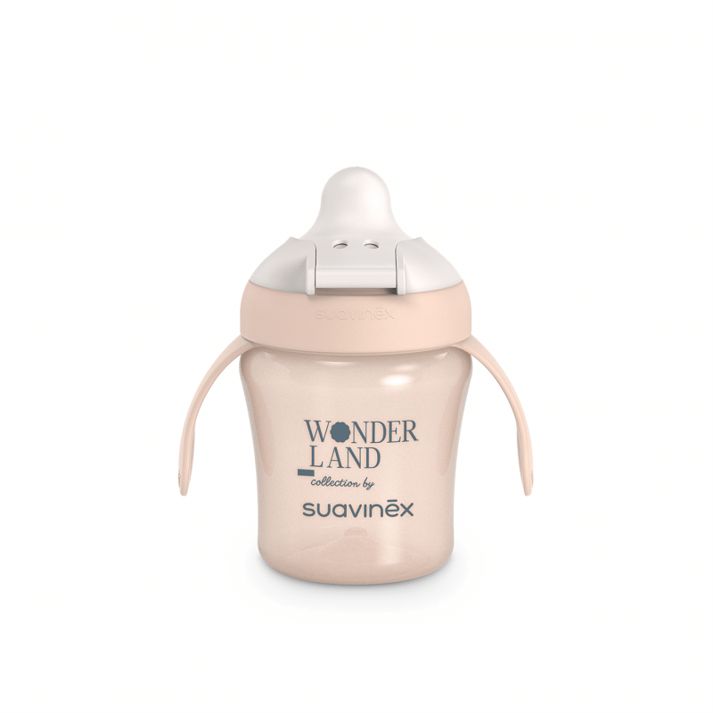 Kubek niekapek do nauki picia Wonderland 200 ml - różowy / Suavinex
